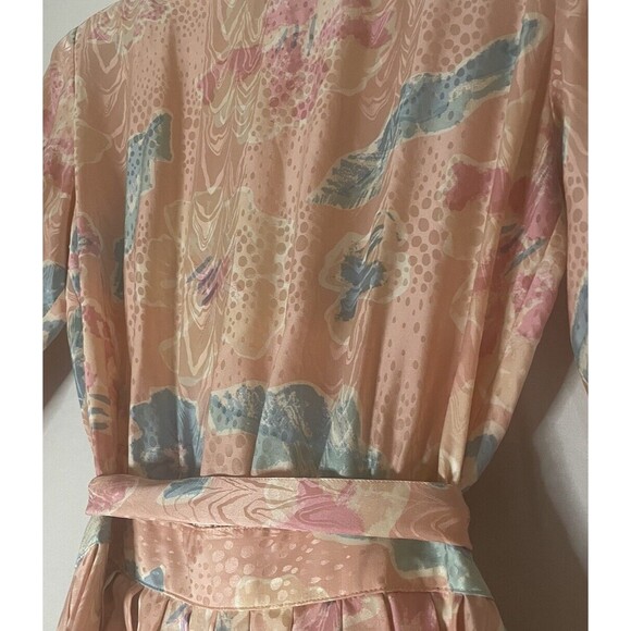 VINTAGE ARGENTI 100% SILK DRESS Size 6 70s 80s Mobwife Griselda Elegant Luxury - Picture 9 of 9